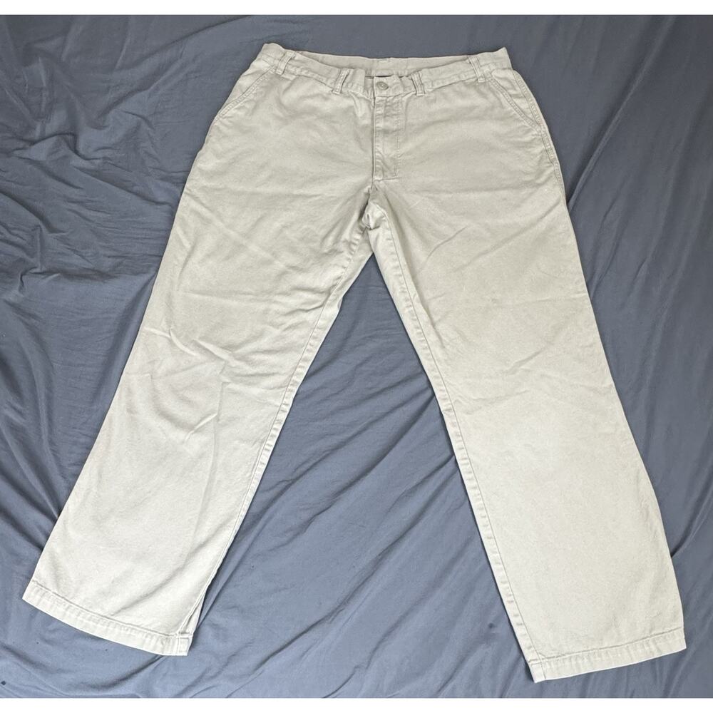 Patagonia Organic Cotton Canvas Pants Mens 38X30 Beige Khaki Chino Workwear
